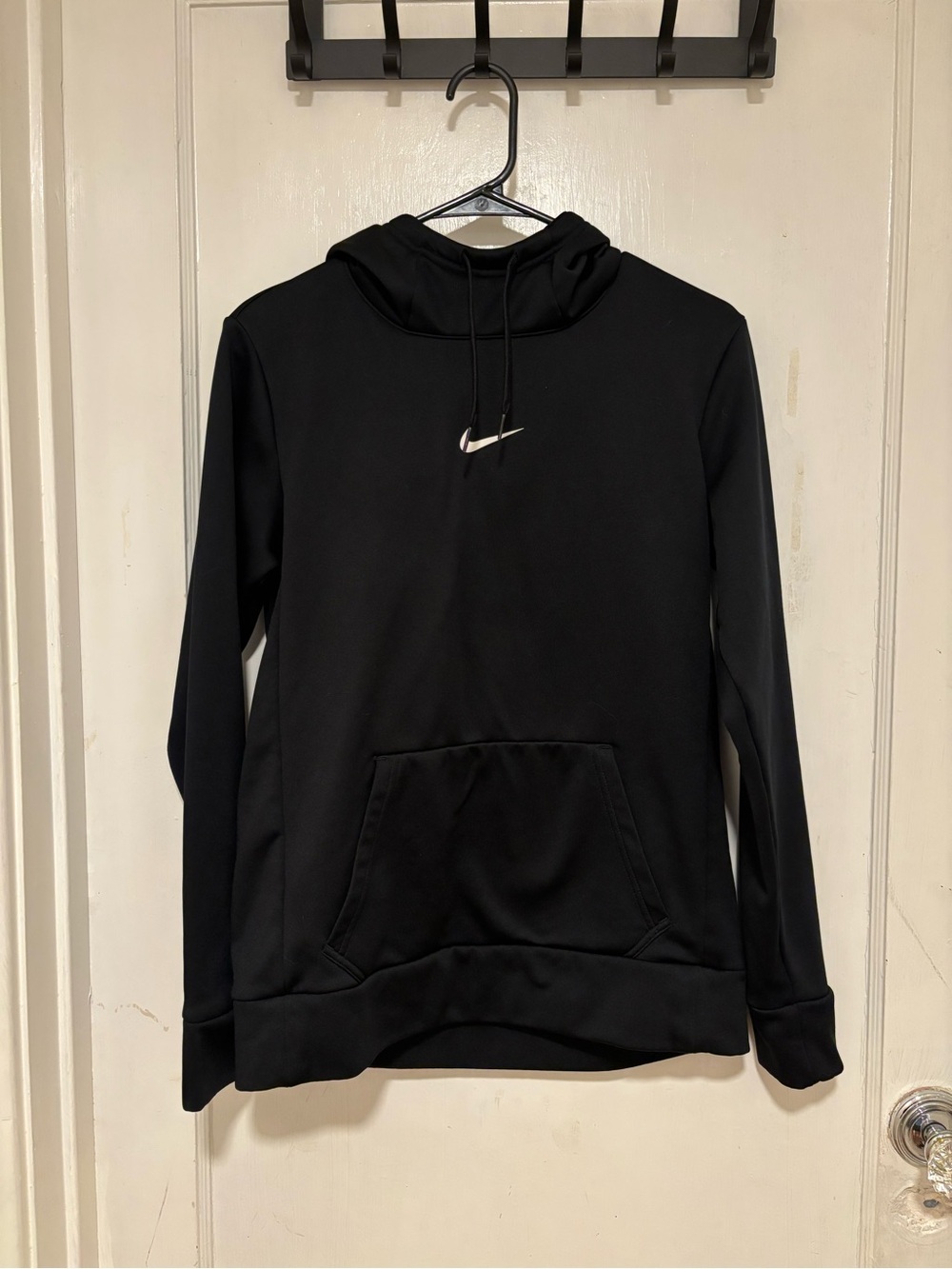 Nike Black Dri-FIT Hoodie with White Swoosh